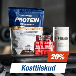 Kosttilskud - Op til 20%